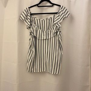 Striped flowy blouse (L)